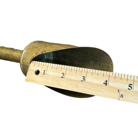 1940/50s Brass & Copper Grain/Ice Scoop - Picture 11 of 12